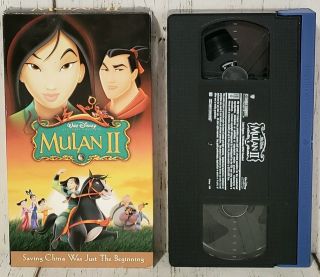 Mulan Ii (2) (vhs,  2005) Rare Disney Vhs Tape Late Release -