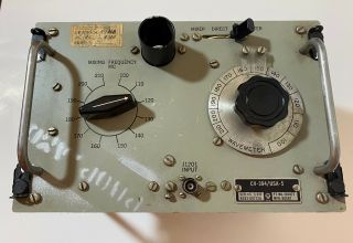 Vintage Vhf Rack Wavemeter Cv - 394 / Usa - 5 Mixing Frequency - Us Army - Rare