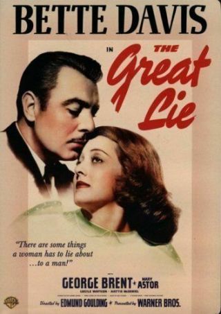 The Great Lie - 1941 Bette Davis (dvd 2008) Rare