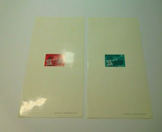 Vietnam 2 Presentation Proof Sheets Stamps Scott 362 - 363 Rare