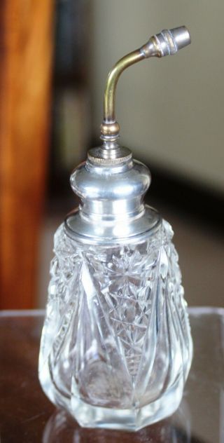 Sterling Silver Topped Glass Perfume Atomiser - William Henry Sparrow