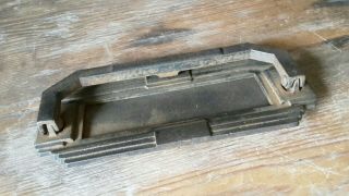Antique Cast Iron Letter Box Plate Door Mail Slot Mailbox Door Knocker Black 2