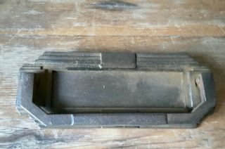 Antique Cast Iron Letter Box Plate Door Mail Slot Mailbox Door Knocker Black 3