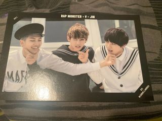 Group Bts Now 2 Jin,  V,  Rm Official Photocard Rare