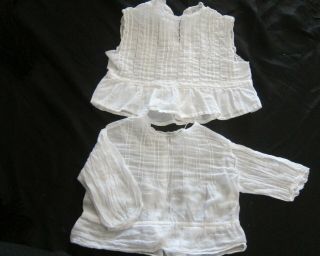 C.  1889 Antique French Baby Or Dolls Tops X 2
