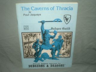 Judges Guild D&d 1st Ed Module - The Caverns Of Thracia (very Rare And)