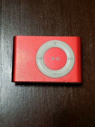 Apple A1204 Ipod Shuffle 2nd Generation 1gb Mp3 Player (product) Red Rare
