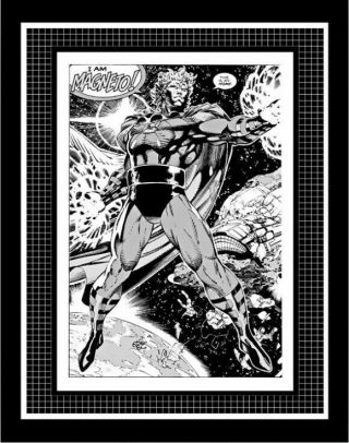 Marvel Comics: X - Men 1 Page 2 | Rare Production Art By Jim Lee (monotone)