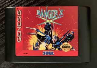 Rare Ranger X (sega Genesis,  1993) Authentic Game Cartridge Cart Cleaned