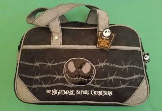 Rare Nightmare Before Christmas Jack Skellington Bag Tote Carry All With Tag