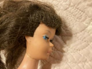 Vintage Barbie Doll 1966 Long Dark Hair