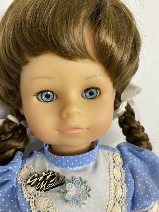 Vintage 20” Rare Gotz Puppe Doll Brown Hair 2