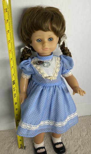 Vintage 20” Rare Gotz Puppe Doll Brown Hair 3