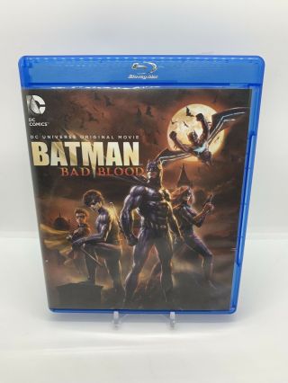Batman: Bad Blood Blu Ray Wth Outer Sleeve Very Good Rare