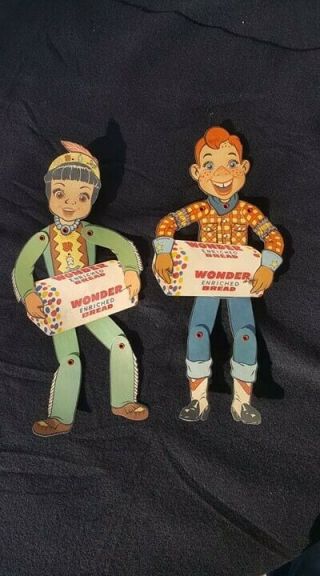 Rare Howdy Doody Princess - Summer Fall Wonder Bread Cardboard Advertising Sign