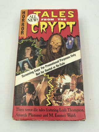 1990 Tales From The Crypt 3 Tales Leah Thompson - Vhs - Horror - Promo/screener - Rare