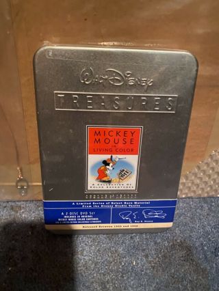 Walt Disney Treasures: Mickey Mouse In Living Color Dvd Oop Rare