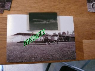 Tres Rare Négatif,  Photo Avion Caudron Guerre Wwi 14 /18 A Villacoublay