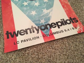 Twenty One Pilots LC Pavilion Columbus Ohio Tour Poster 2014 RARE 2