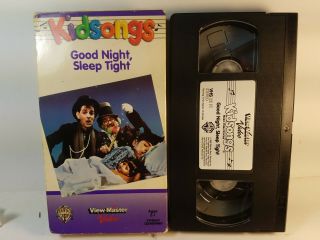 Kidsongs Good Night,  Sleep Tight View - Master Vhs Video Big Box Music Rare Oop