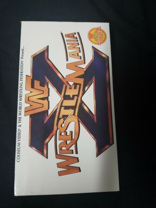 Wwf Wrestlemania X 10 Vhs Coliseum Video Wwe Rare