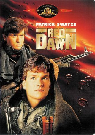 Red Dawn Patrick Swayze Charlie Sheen Rare Oop Dvd Ws Fs Usa