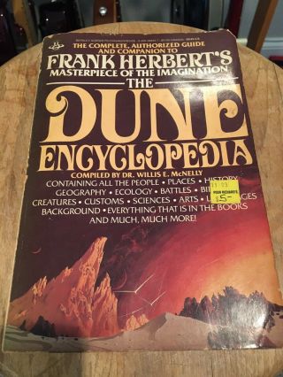 Dune Encyclopedia By Willis E.  Mcnelly Paperback Rare Frank Herbert