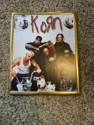 Rare Korn 1999 Promotional Mini Framed Poster Very Good