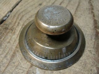 Antique Sargent & Greenleaf Safe Brass Combination Lock Part Patented 1871