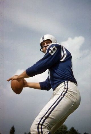 1958 Slide Transparency Johnny Unitas Baltimore Colts Rare