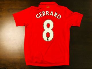 2012 - 2013 Rare Liverpool Home Jersey – Steven Gerrard - Medium