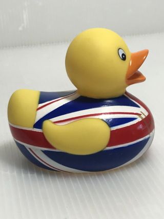 RARE Harrods Union Jack Rubber Duck Collectible Decoration 2