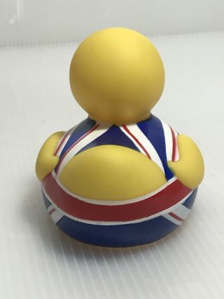 RARE Harrods Union Jack Rubber Duck Collectible Decoration 3