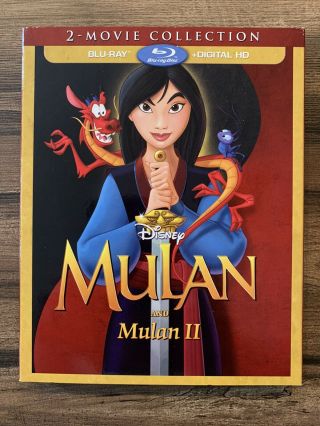 Mulan/mulan Ii - 2 Pack (blu - Ray) With Rare Slipcover