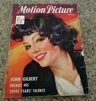 Motion Picture Jan 1933 Lupe Velez Charlie Chaplin - Norma Shearer - John Gilbert,