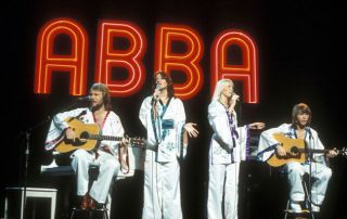 Abba Rare 12x18 Concert Photo Poster,  Photograph From Slide,  Live Tour