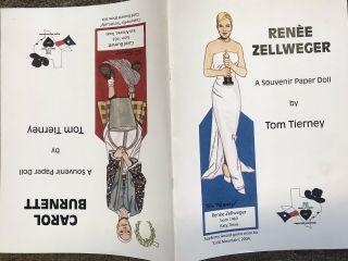 Texas Convention Souvenir 2004 Renee Zellweger & Carol Burnett By Tom Tierney