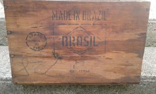 Old Vintage Deli Meat Wood - Wooden Swifts Premium Roast Beef Crate Box Brazil