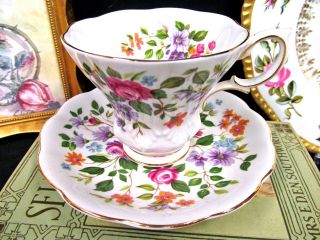 Royal Albert Tea Cup And Saucer Random Harvest Devon Lyric Shape Teacup Rose