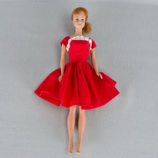 Vintage Mattel Midge 1962 Barbie 1958 Doll Red Hair Freckles 11 " Japan
