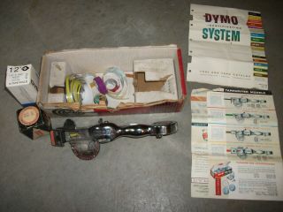 Rare Vintage Dymo Tapewriter Hand Embossing Tool Model M - 3 Polished Aluminum