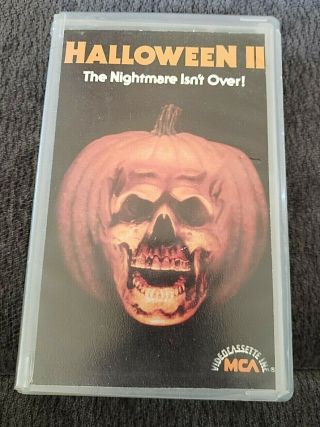 Halloween Ii Beta Betamax Rare Mca Case Not Vhs Slasher 1980s Horror Film