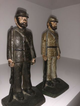 Antique Cast Iron Civil War Soldiers - Union & Confederate