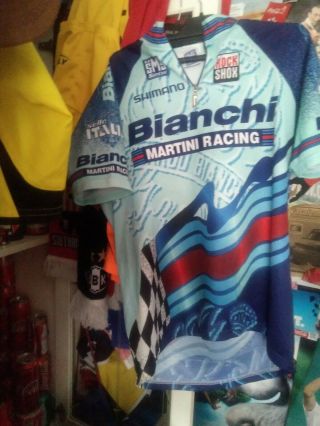 Rare Cycling Jersey Trikot Shirt Men L Shimano Rock Santini Sms Bianchi Martini