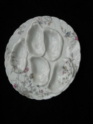 Rare Antique Ch Field Haviland Limoges France 7 3/4  Oyster Plate,  Circa 1890