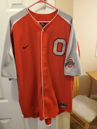 Nike Ohio State University Baseball Jersey Xl Rare