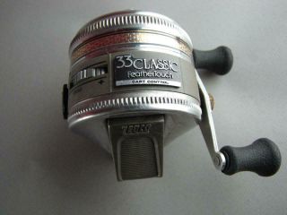Vintage Zebco 33 Classic Push Button Casting Reel - made in usa 2