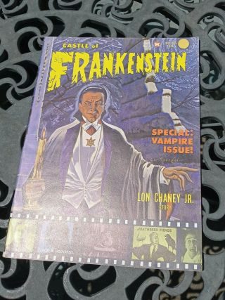 1964 Castle Of Frankenstein 4 Vampire Issue Rare