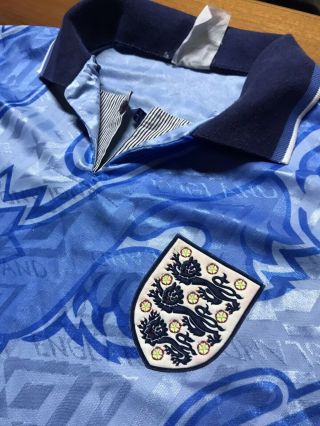 Rare England 1992 - 93 Third Kit Vintage Umbro Football Shirt Jersey