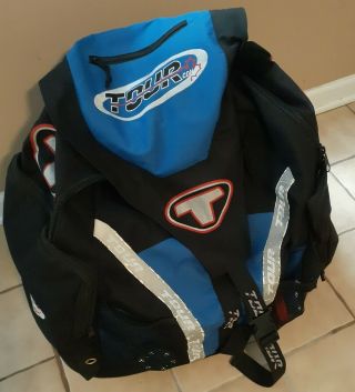 Rare Tour Black Blue Hockey Equipment Bag Backpack Style